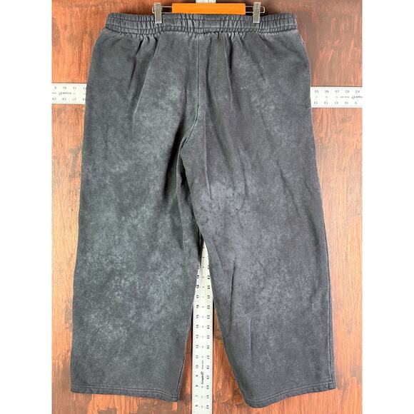 The North Face Wide Leg Acid Wash Sweatpants Athleisure Black Gray Womens XL - Picture 12 of 12